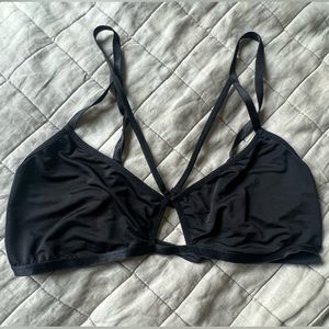 UO Sparkle & Fade Black Bralette sz L